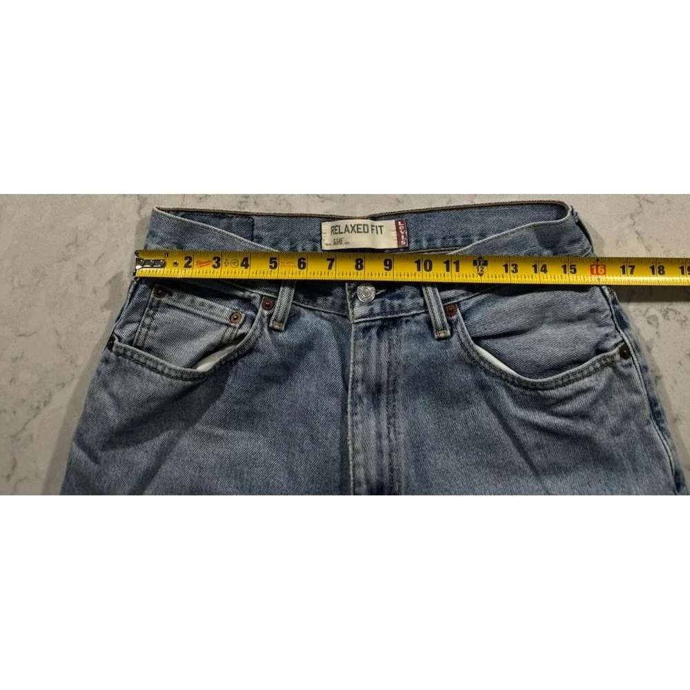 VTG Y2K Levi's 550 Jeans Mens 32x30 Blue Light Wash Relaxed Fit Straight Leg